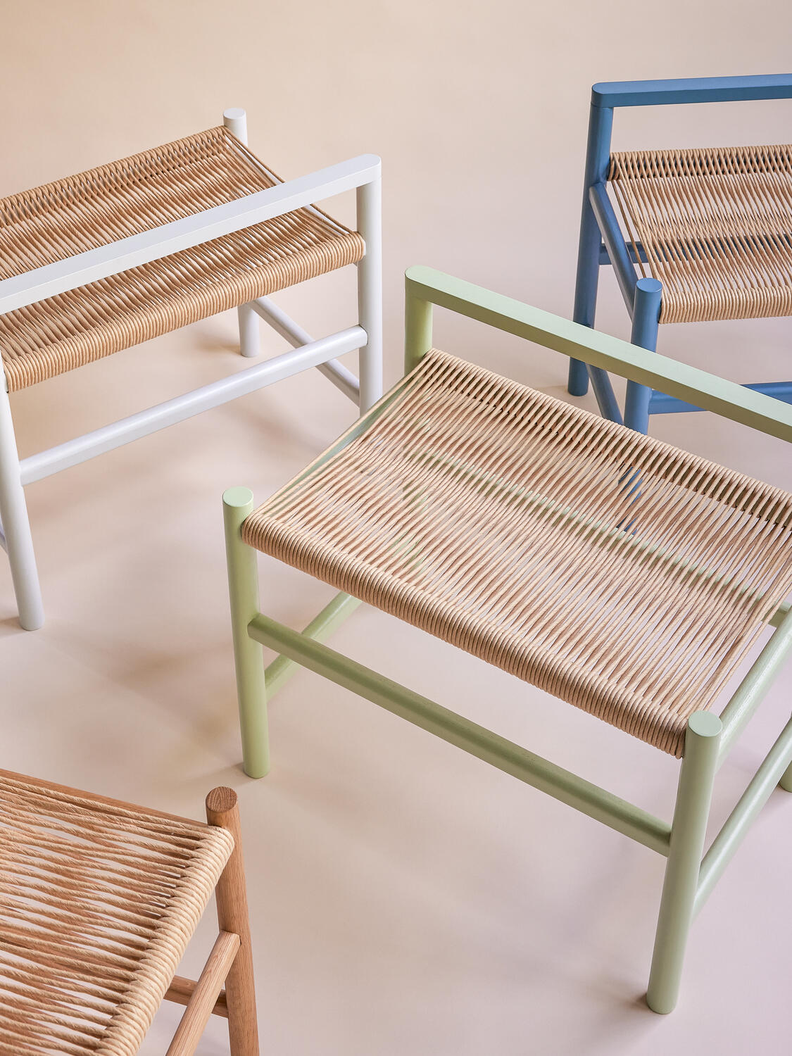 Heritage bænk, Petrol - L60 cm