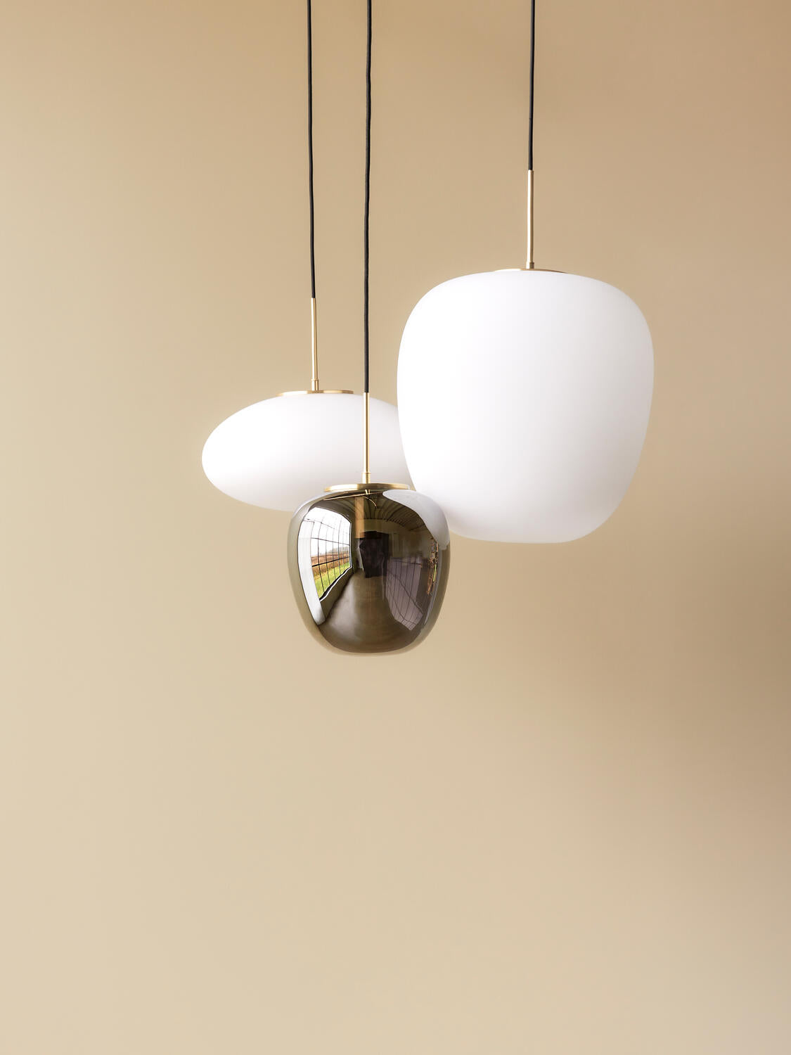 Muse pendel, hvid - Ø40 cm