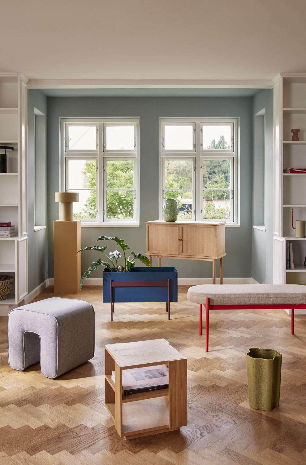 Merge sidebord, Natur - 37x37 cm