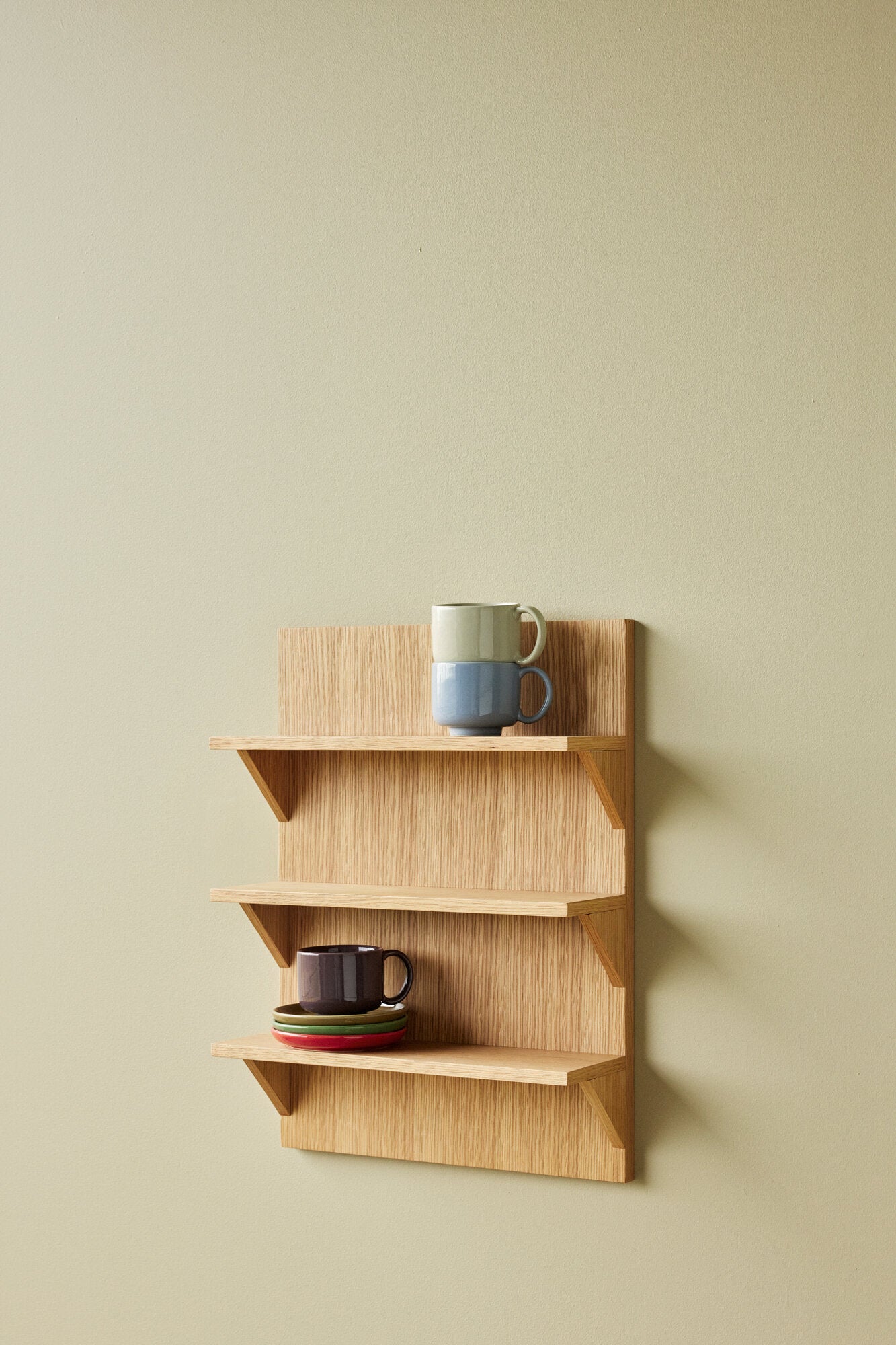 Straight reol, Natur - H54 cm