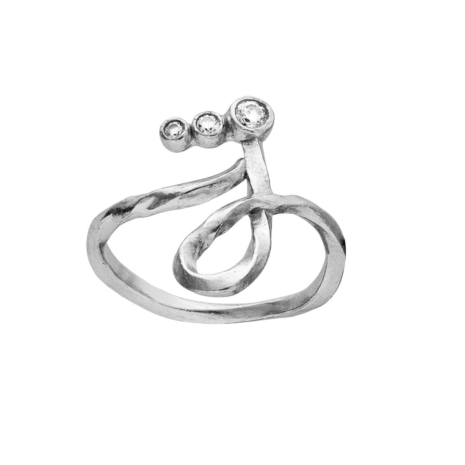 Alfabet Ring, J - Sølv