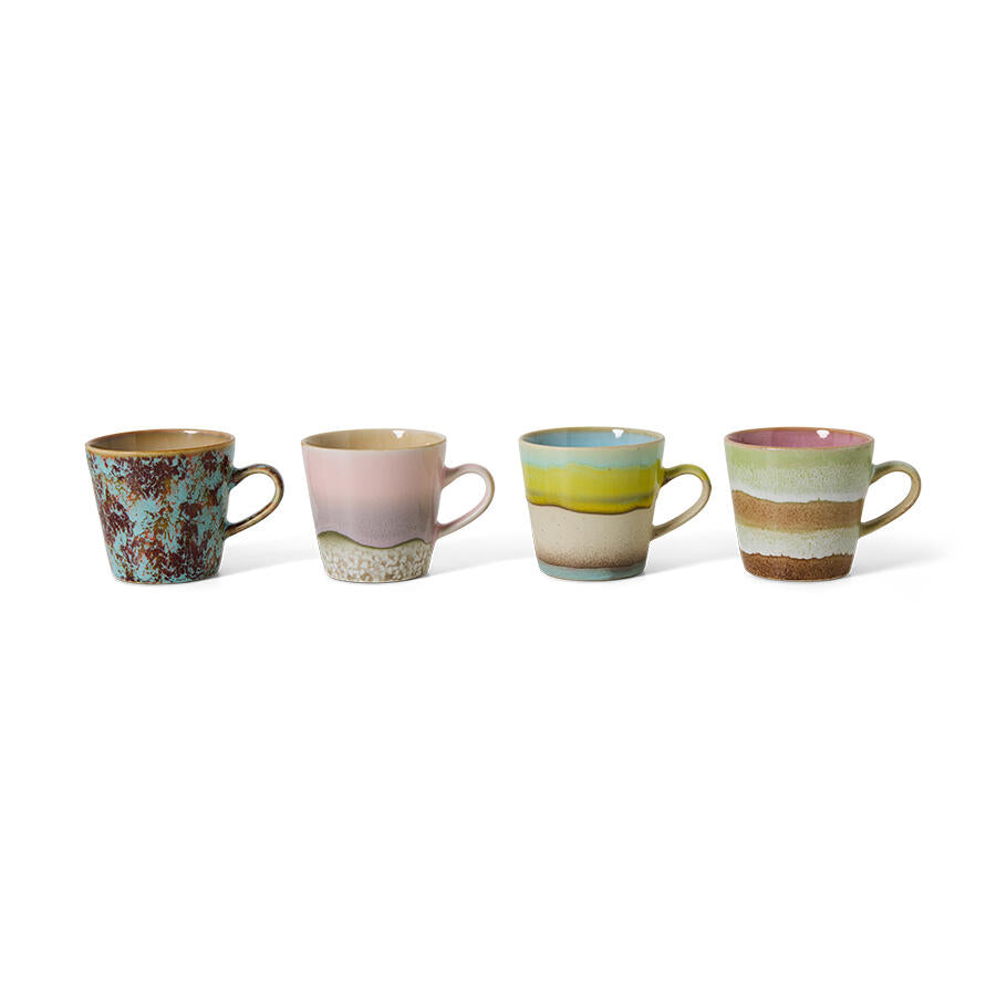 70s Ceramics espressokopper, Rococo - 4 stk