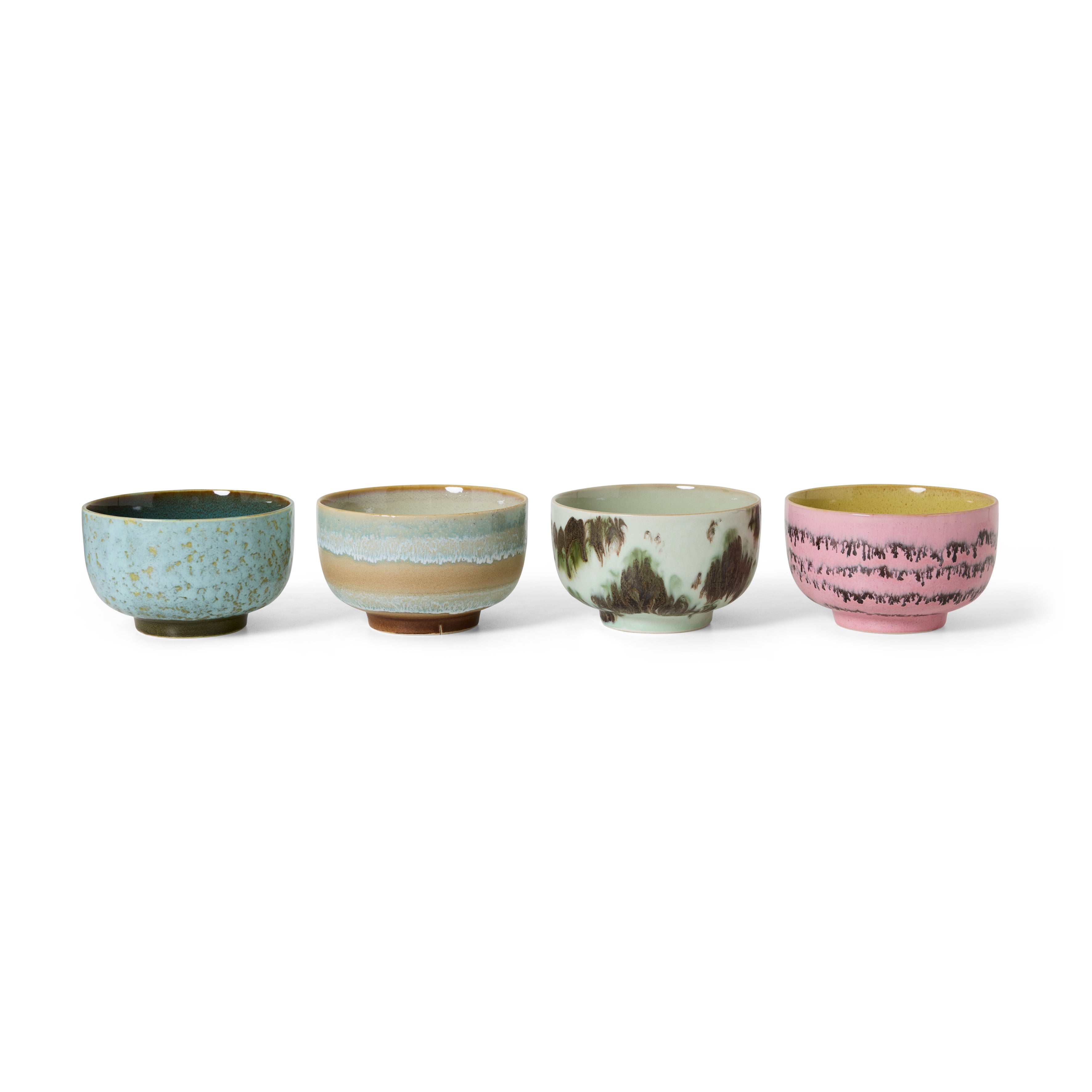70s Ceramics nudelskåle, Dada - 4 stk