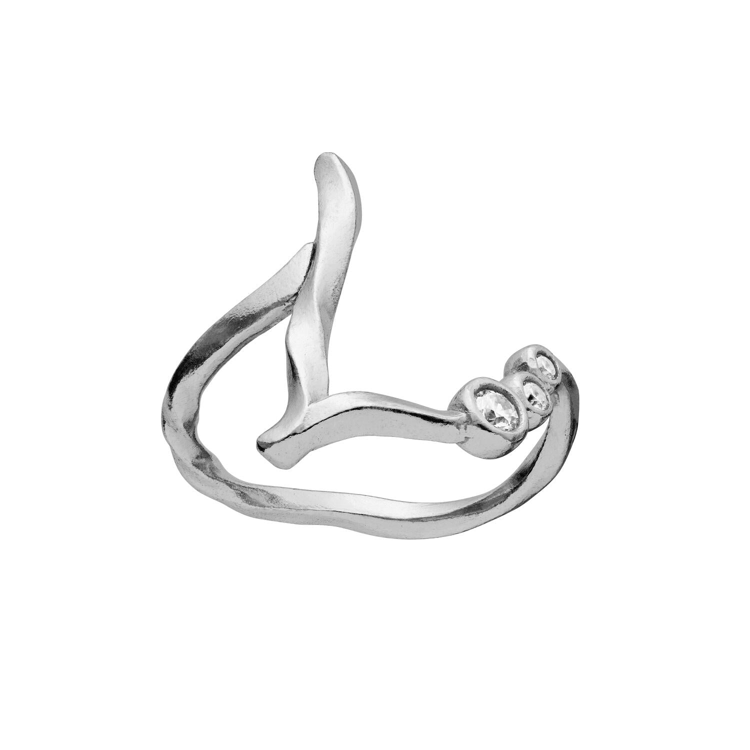 Alfabet Ring, L - Sølv
