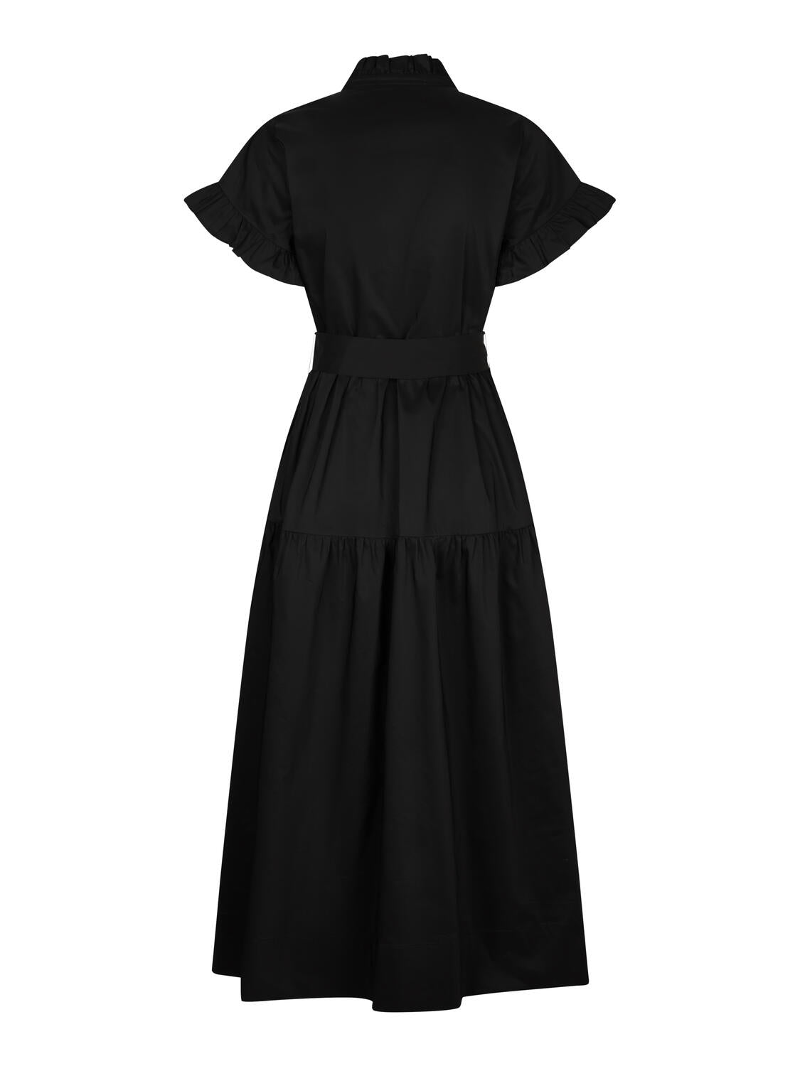 Mali Poplin midi kjole - sort