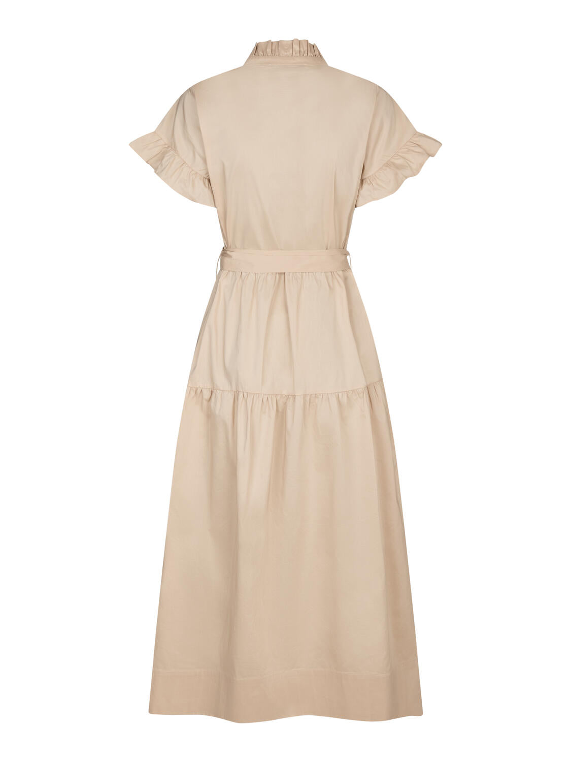 Mali Poplin midi kjole - Dark Sand