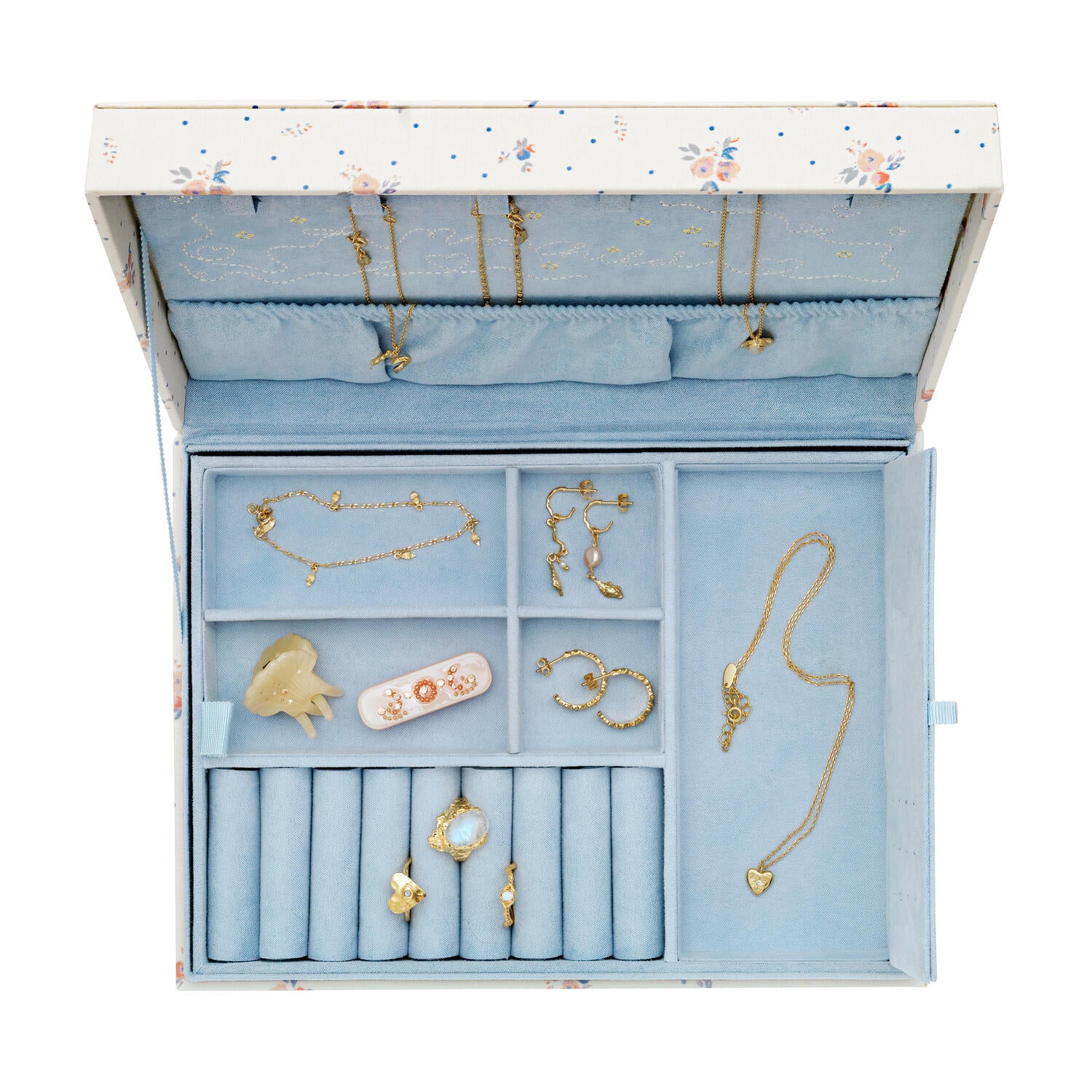 Margaret smykkeskrin - Sky Blue