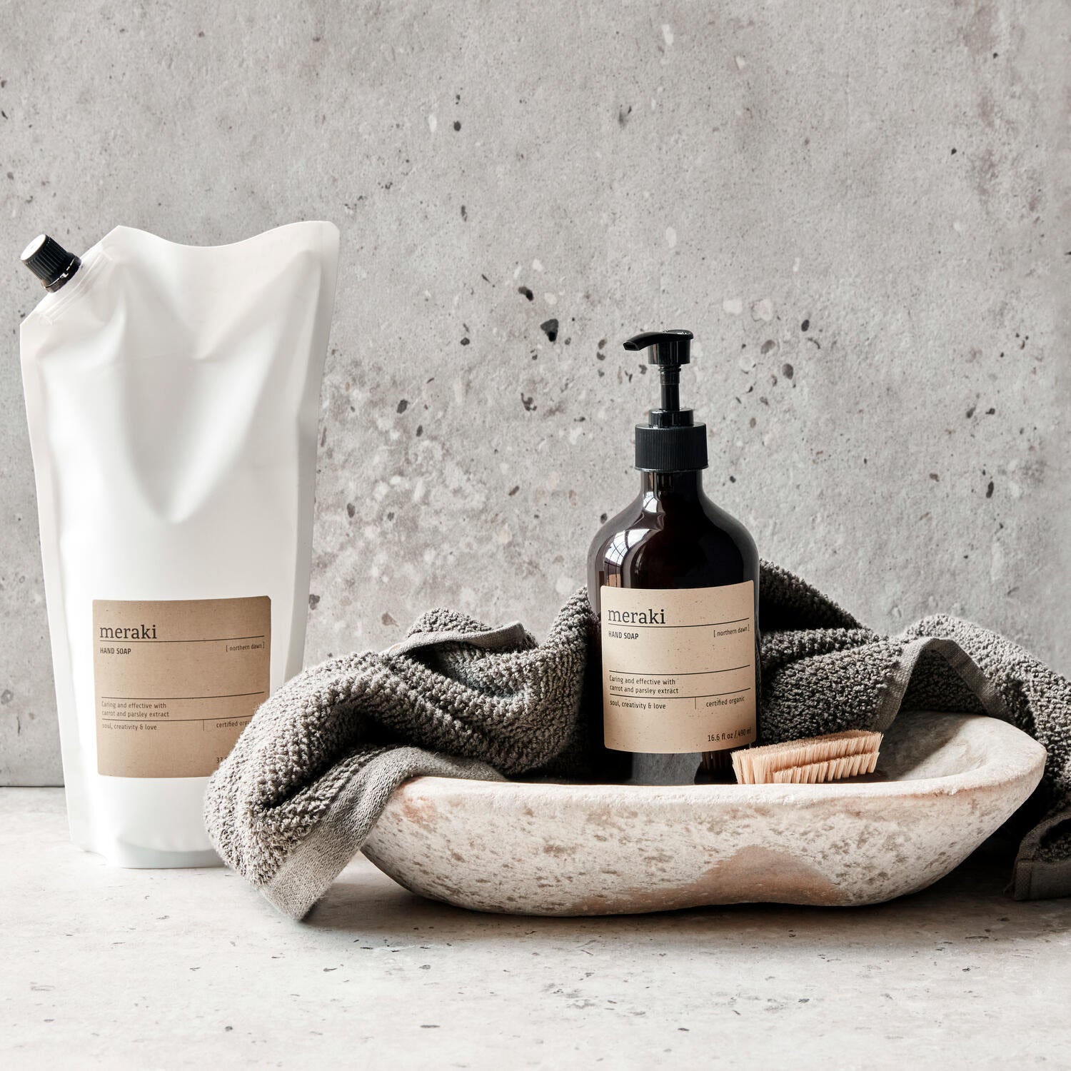 Exfoliating håndsæbe, 490 ml - Northern dawn