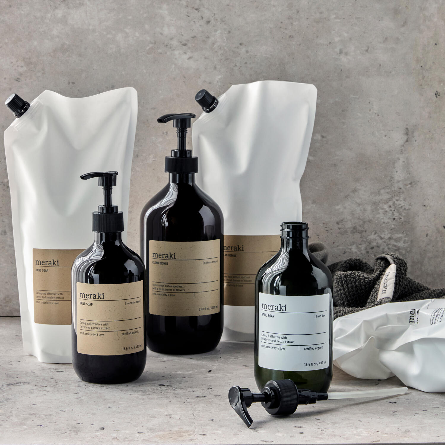 Exfoliating håndsæbe, 490 ml - Northern dawn