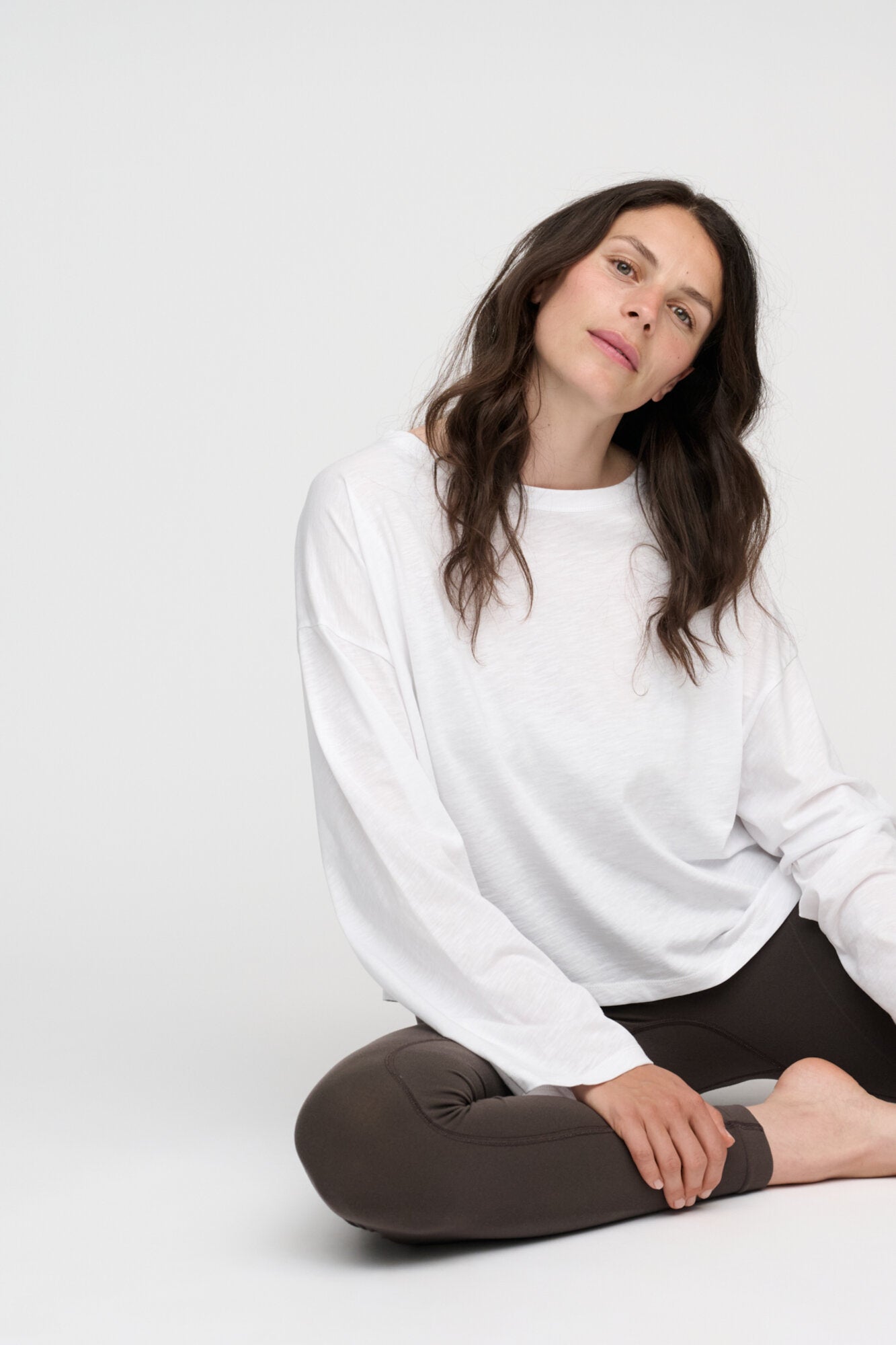 Precious langærmet t-shirt - hvid