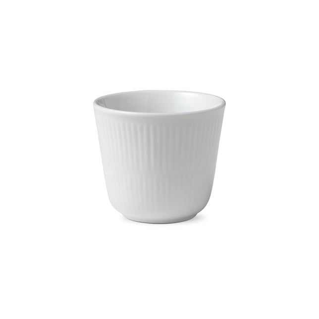 Hvid riflet termokop - 26 cl.