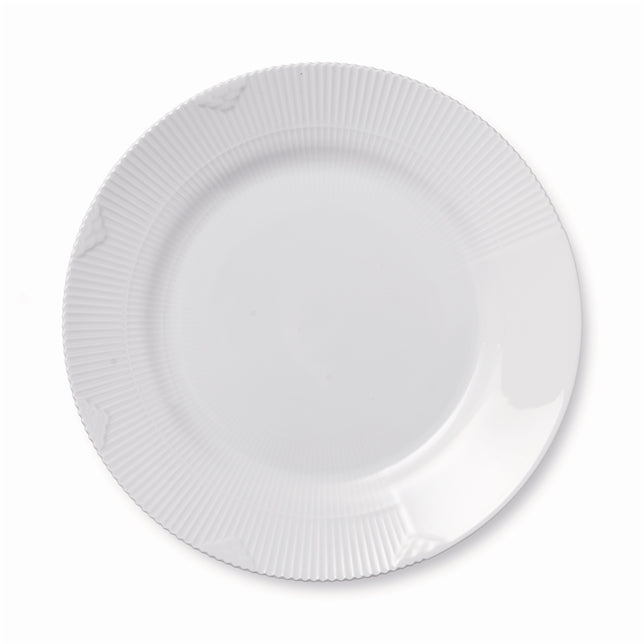 Hvid Elements tallerken - 28 cm.