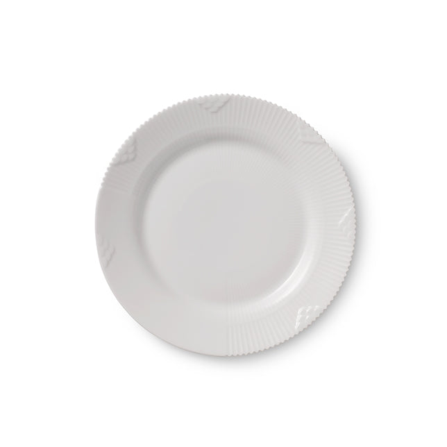 Hvid Elements tallerken - 19 cm.
