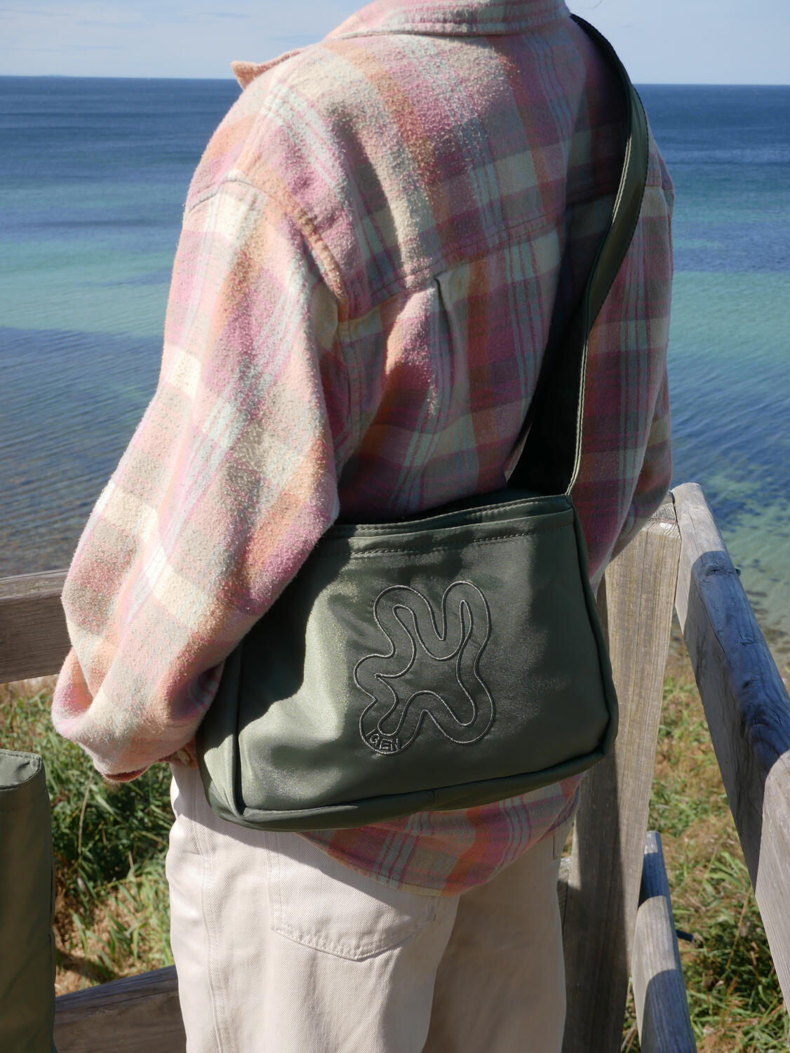 Crossbody Shield shopper - grøn