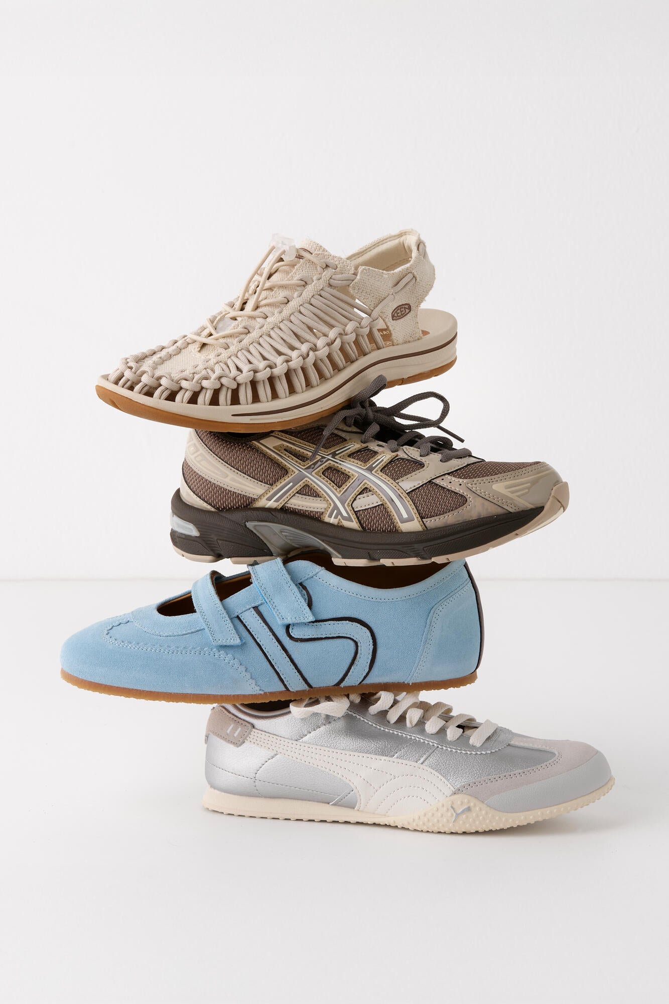 Bella UT LEA sneakers - Silver/Frosted Ivory