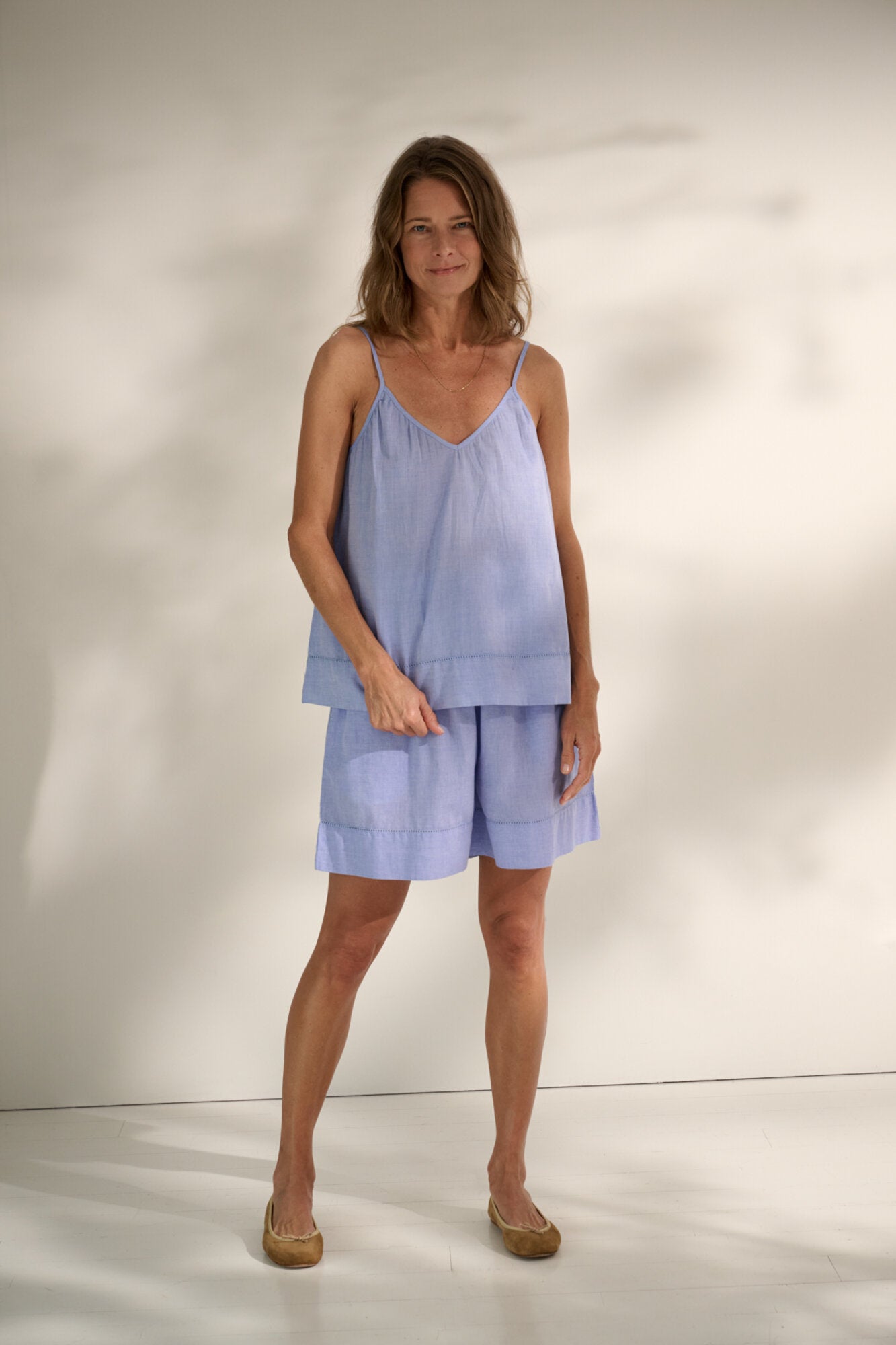 Sunshine chambray top - Light Blue