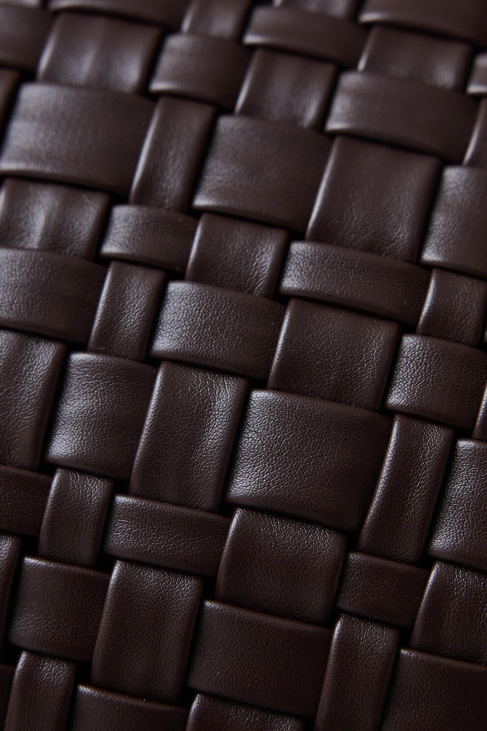 Wowen pude, Chokolate brown - 50x30 cm