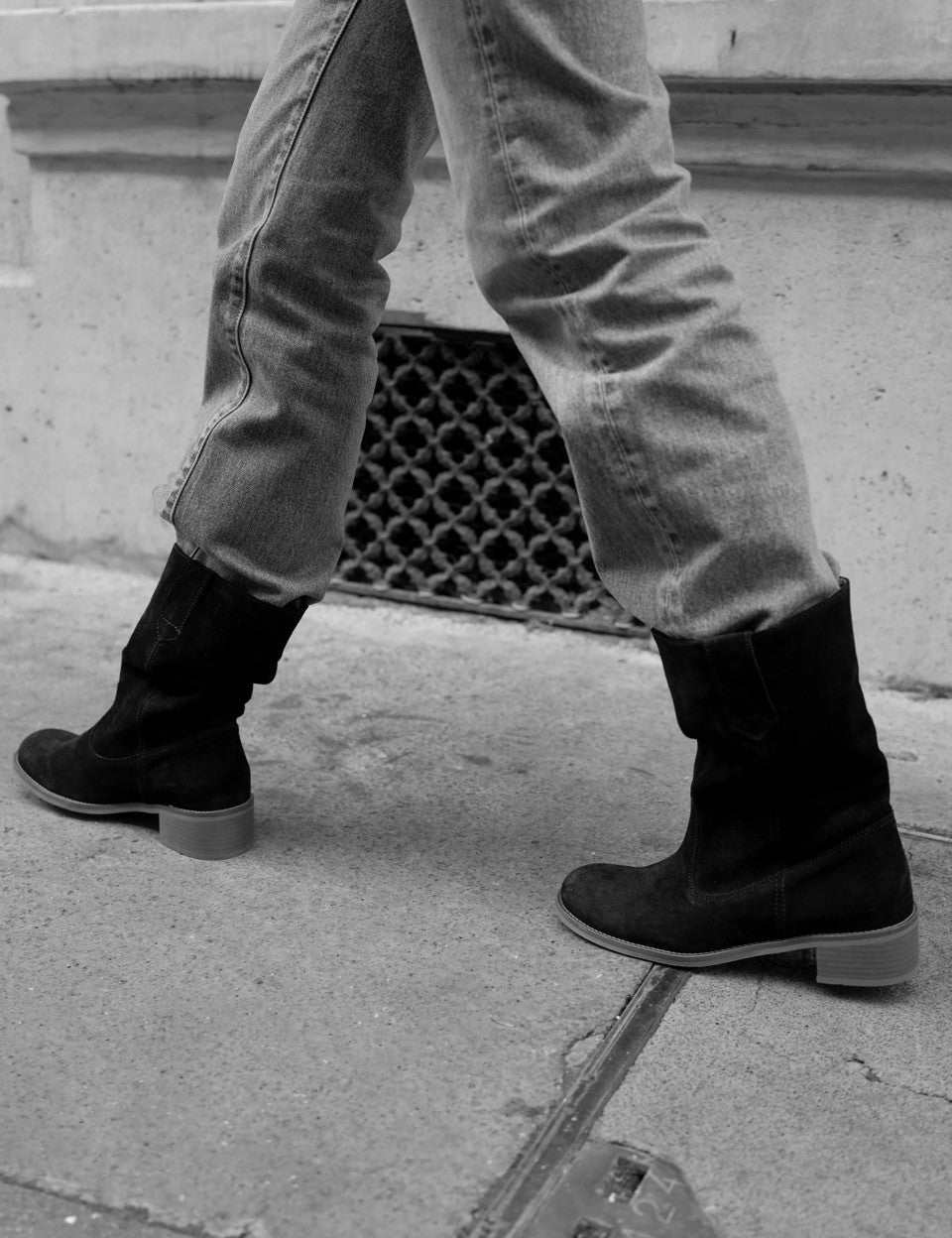 Julia ruskindsstøvle - Brown