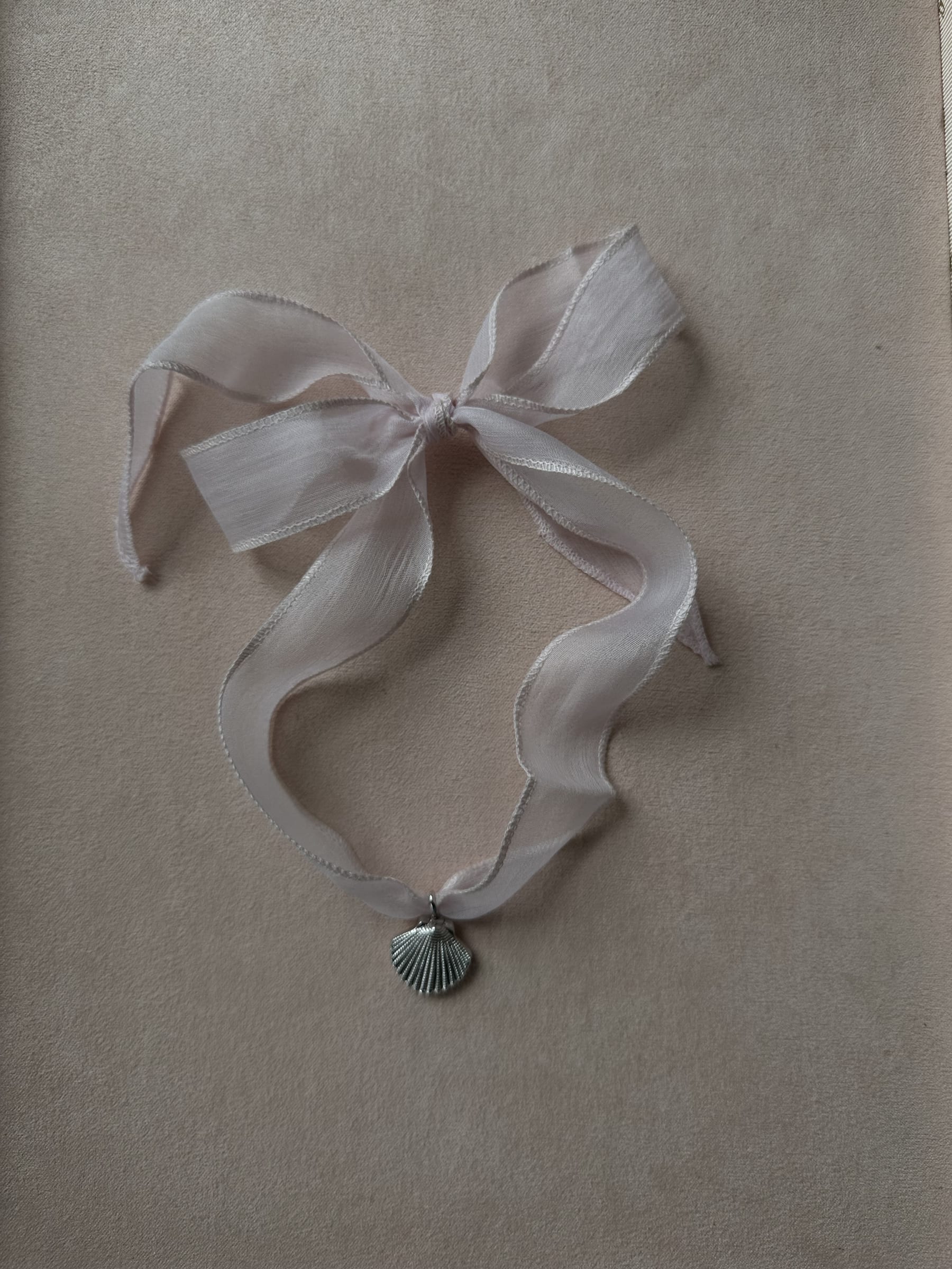 Shelly String halskæde - Ivory/sølvbelagt