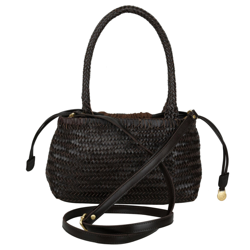 Lucca Zeleste lædertaske - mørkebrun