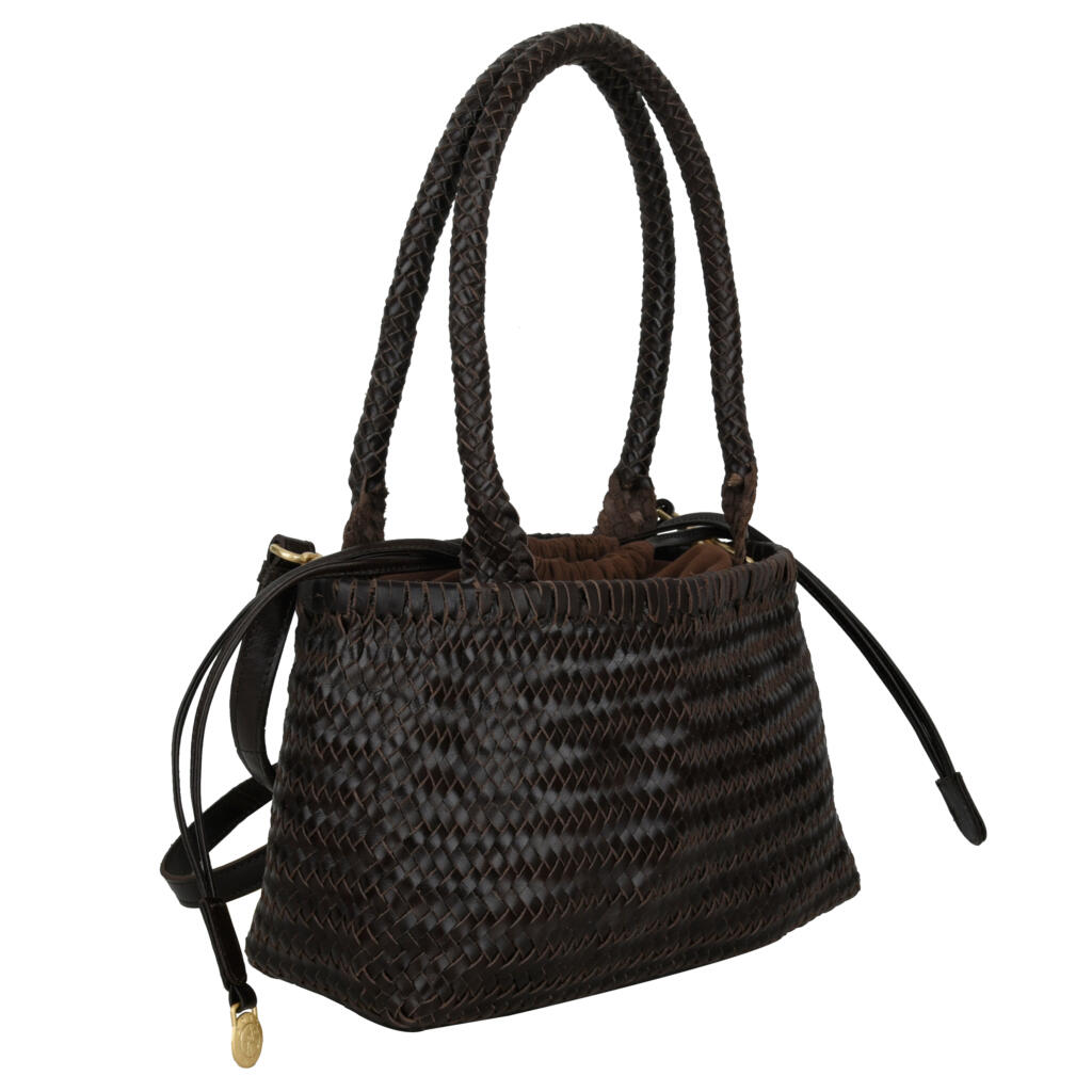 Lucca Zeleste lædertaske - mørkebrun