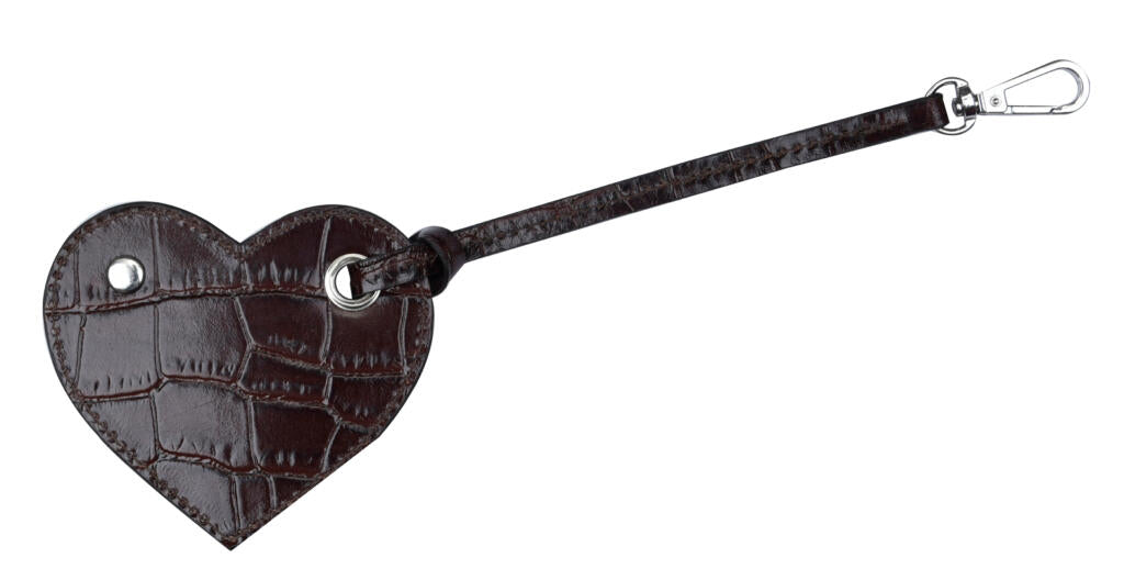 Celine Heart taskevedhæng - mørkebrun