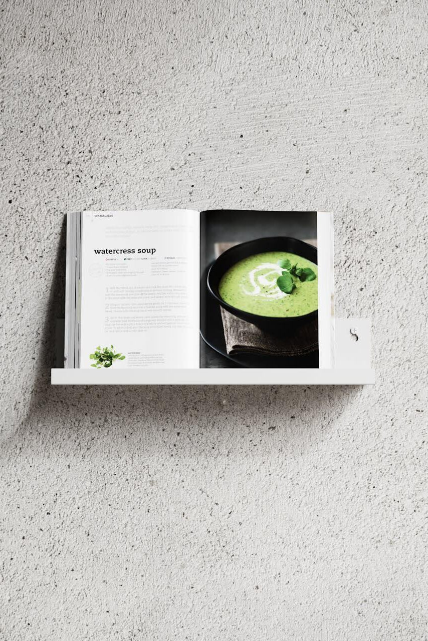 L hylde, hvid - L40 cm