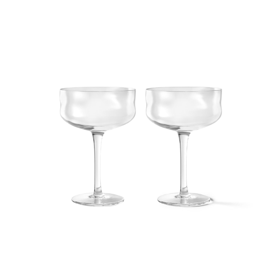 Swirl champagneskåle, 2 stk. - Wave