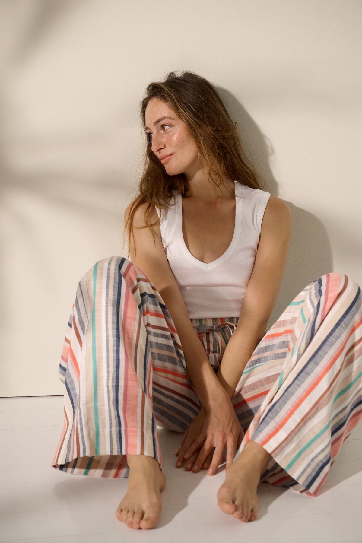 Zenya bukser - Multi Stripe