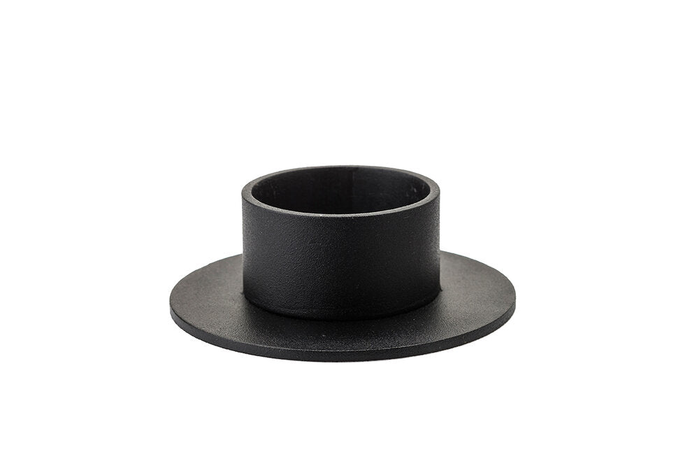 Cirkelstage, rustik sort - Ø5 cm.