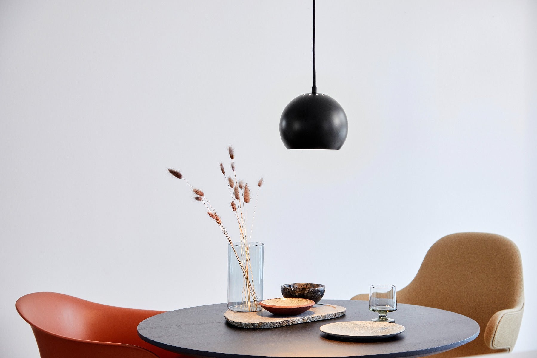 Frandsen Ball pendant lampe - Black Matt - Ø:18 - Bahne