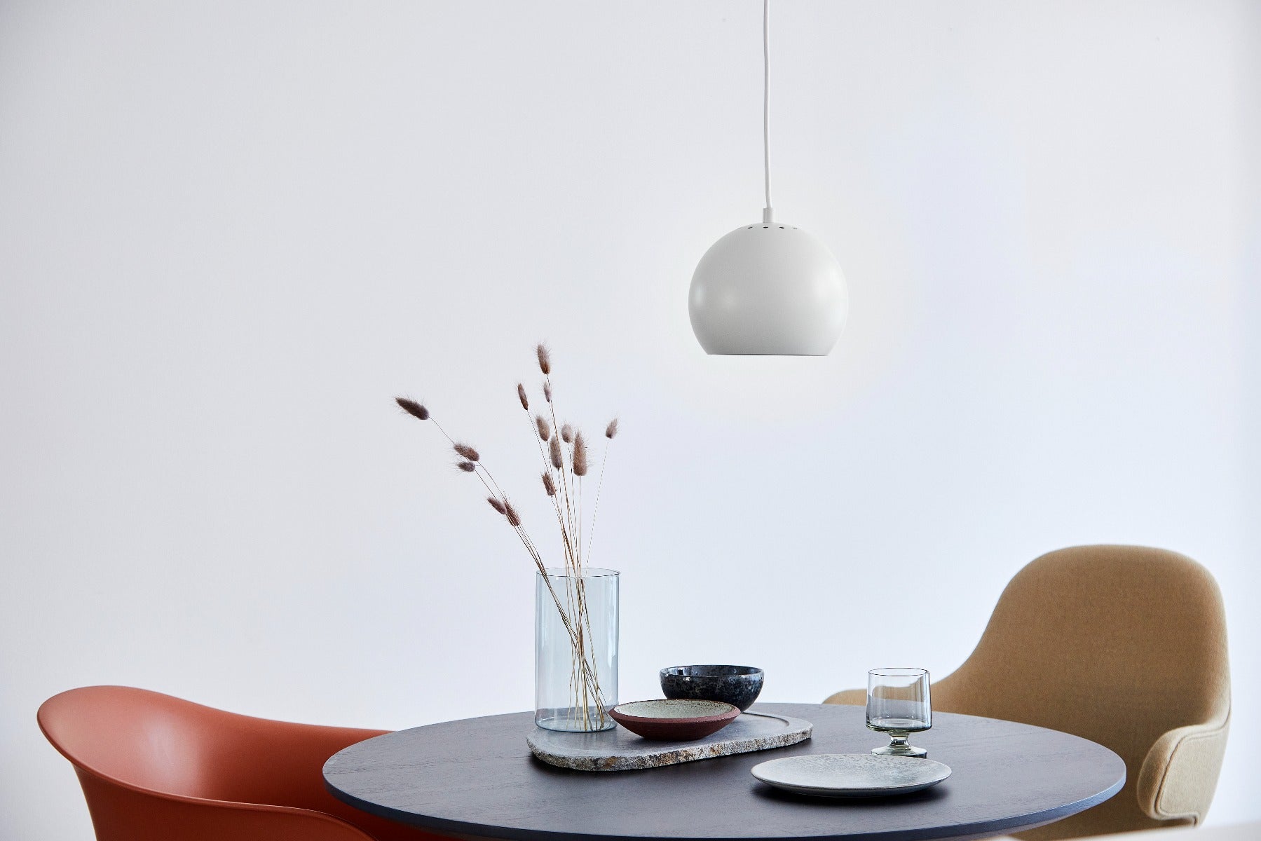 Frandsen Ball pendant lampe - White Matt - Ø:18 - Bahne