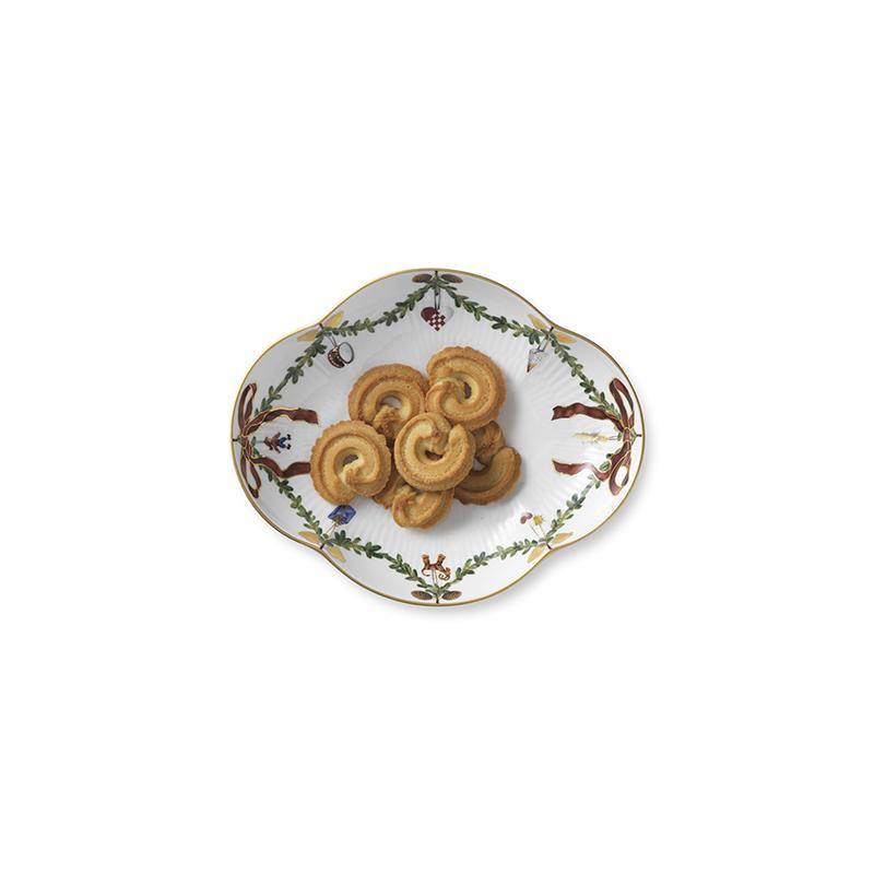 Royal Copenhagen Stjerne Riflet fad - 22 cm. - Bahne