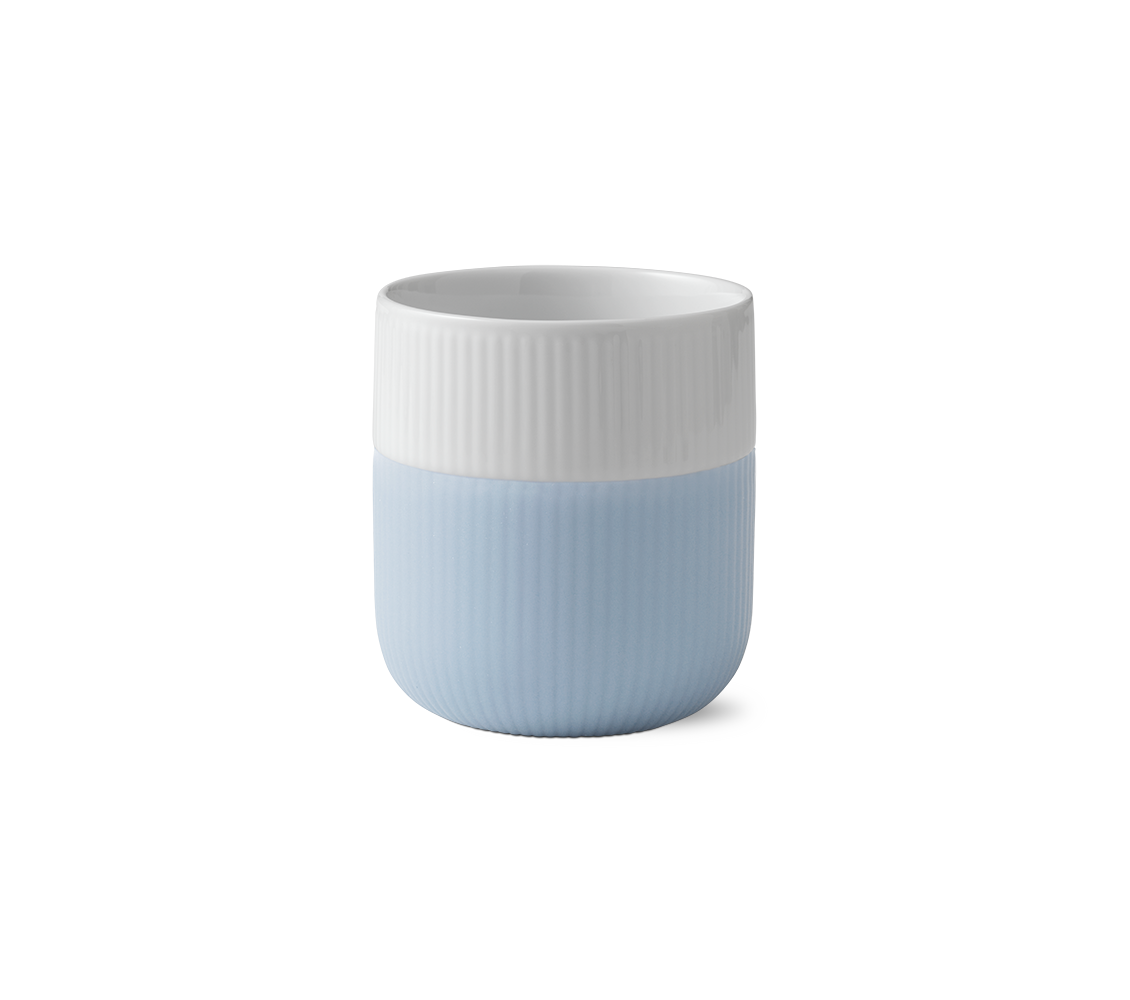 Royal Copenhagen Riflet Contrast krus, Dueblå - 33 cl. - Bahne