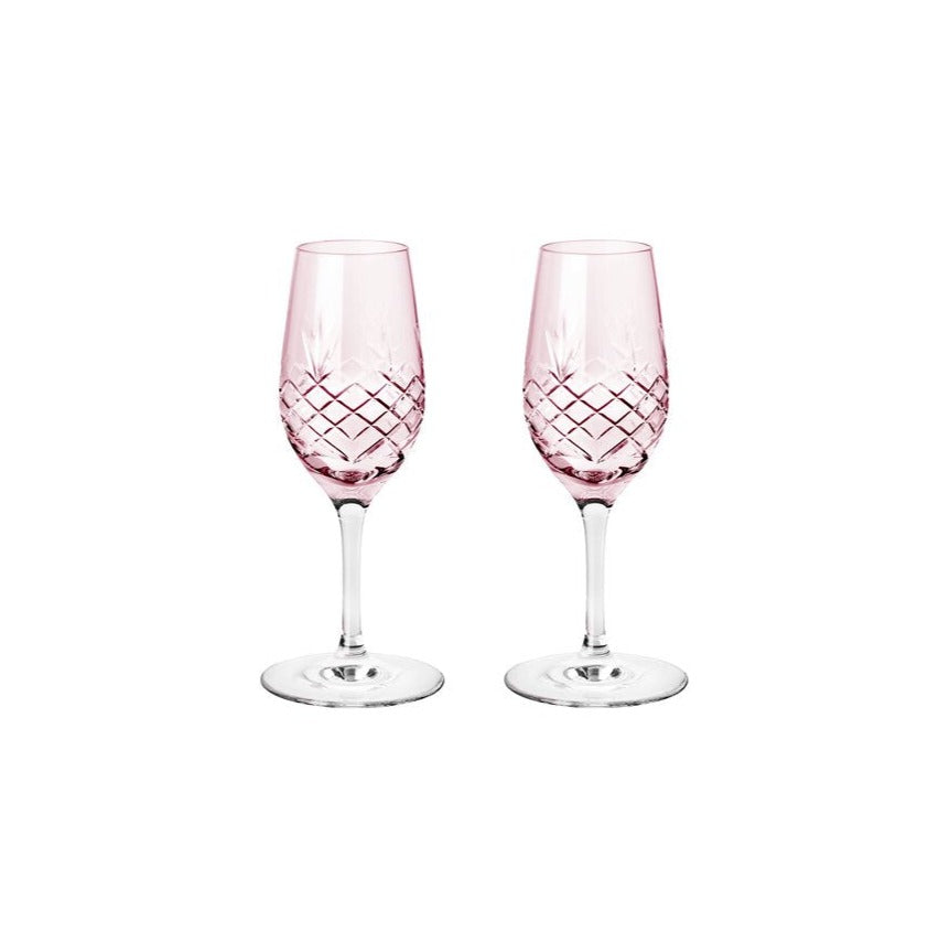Crispy Topaz portvinsglas, pink - 2 stk.