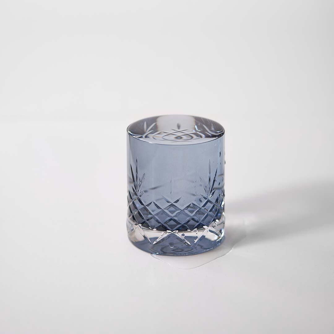 Frederik Bagger Crispy Topaz Lowball vandglas, blå, 2 stk - 380 ml - Bahne