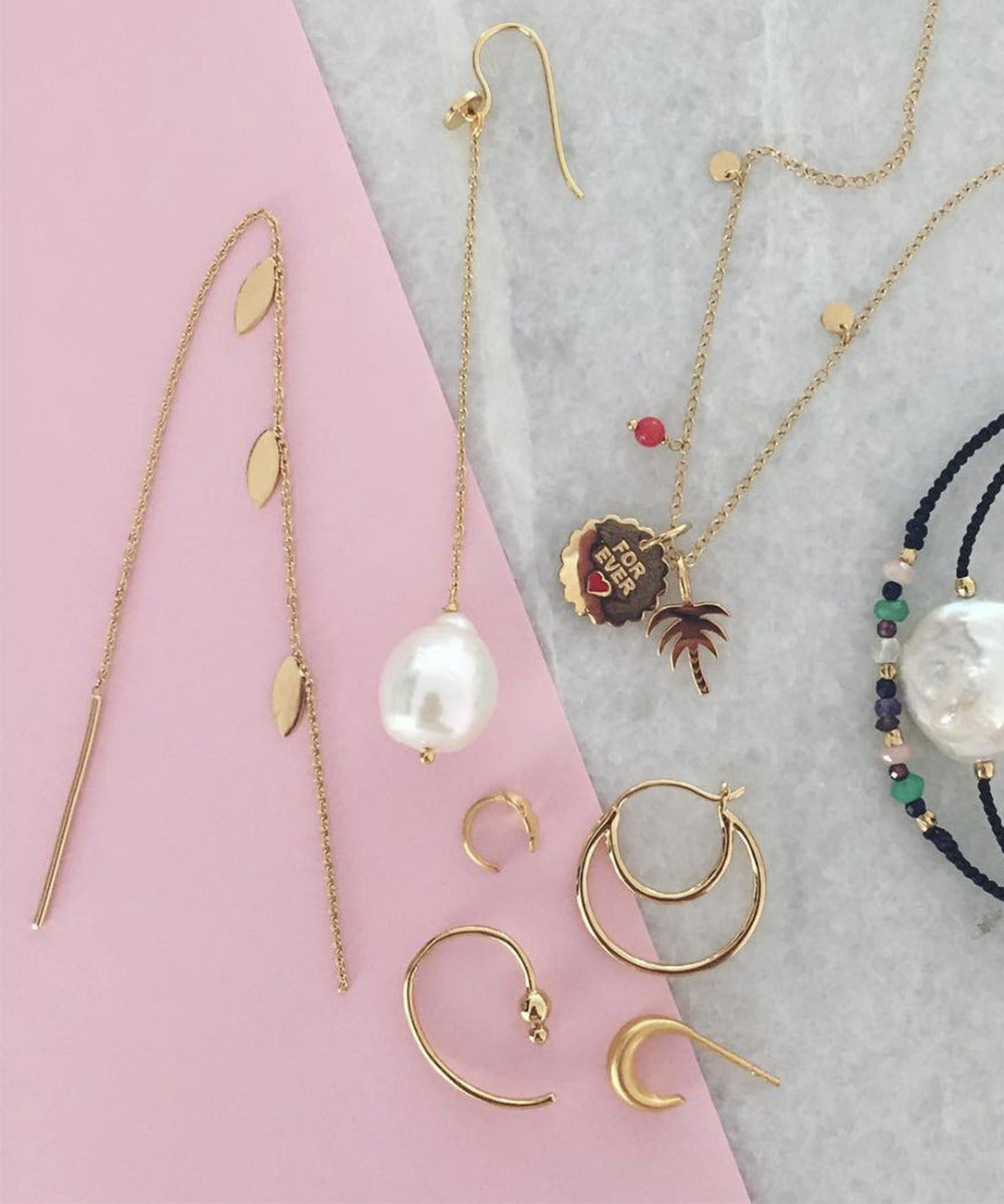 Stine A One dot open creol - Guld - Bahne