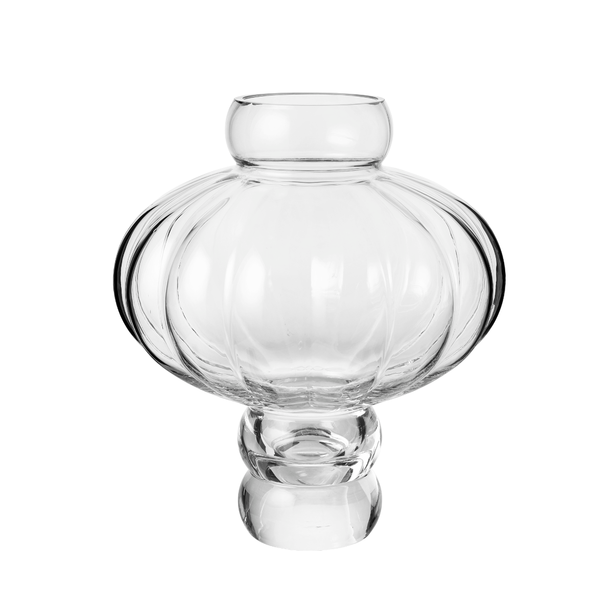 Louise Roe Balloon vase #03, clear - H:40 cm. - Bahne