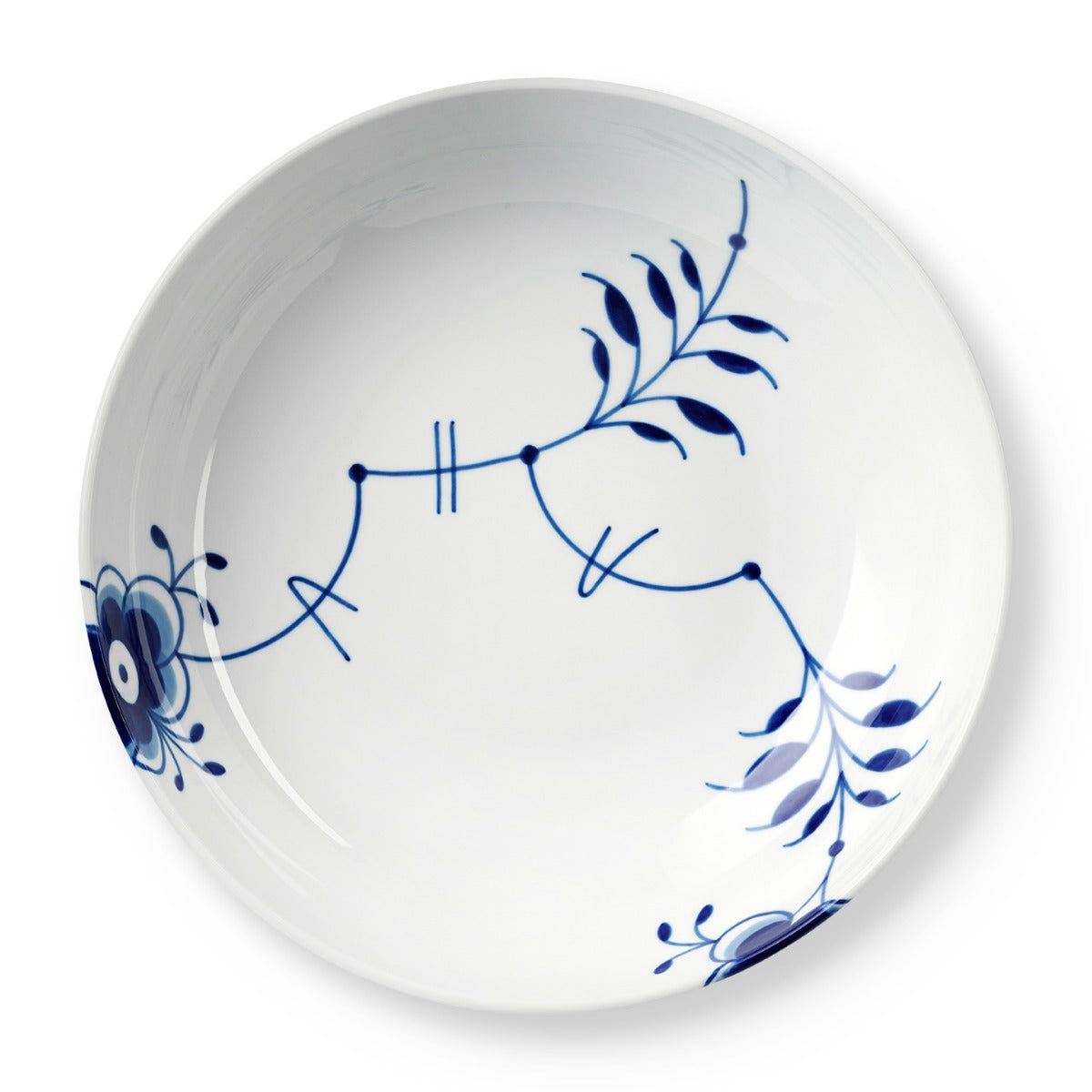 Royal Copenhagen Blå Mega Riflet skål - 28 cm. - Bahne