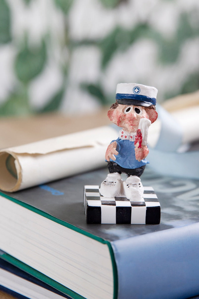 Medusa Copenhagen HHX Student Dreng figur, blå - H: 9 cm - Bahne