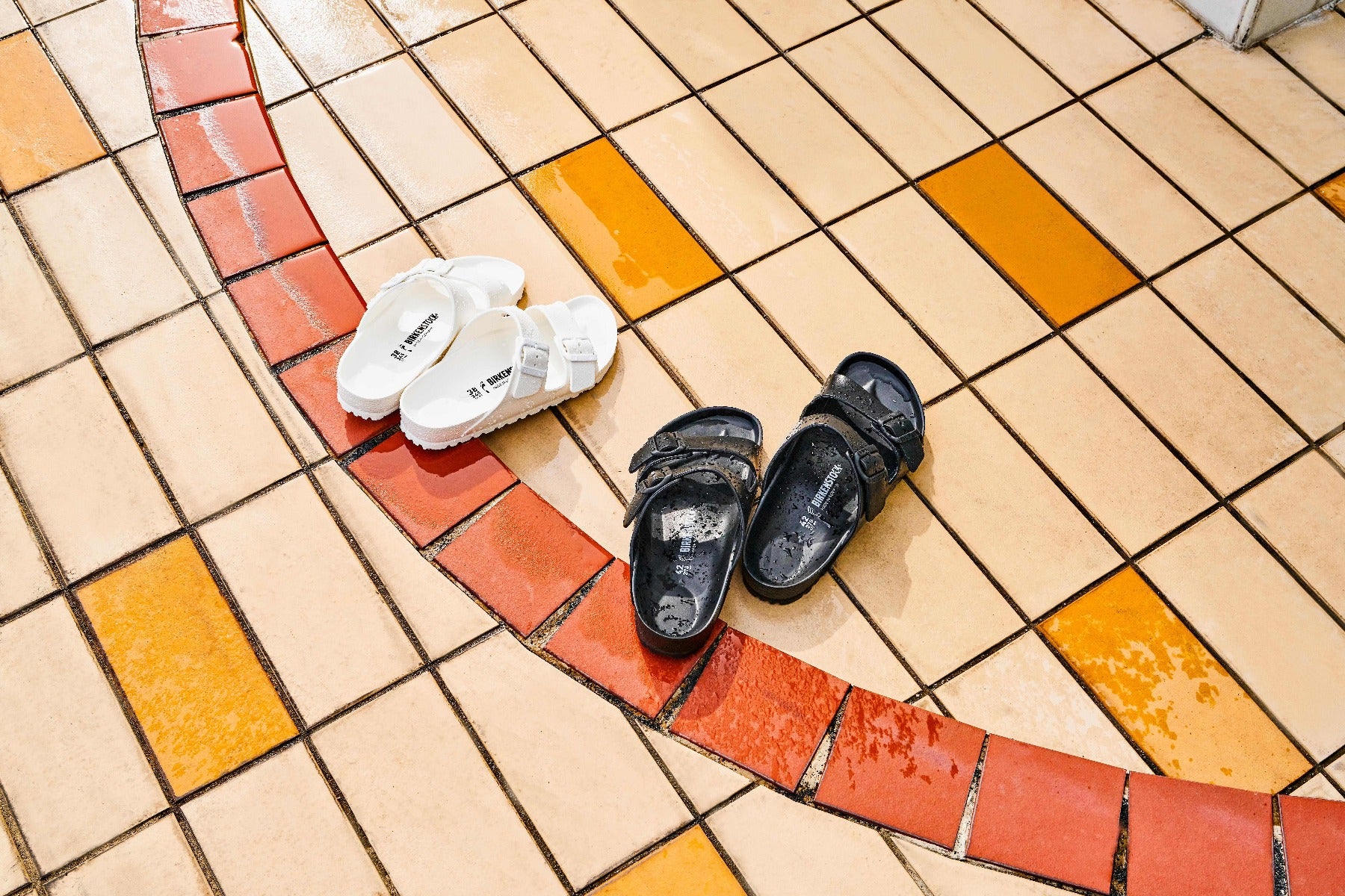 Birkenstock Arizona Eva Sandaler - Sort - Bahne