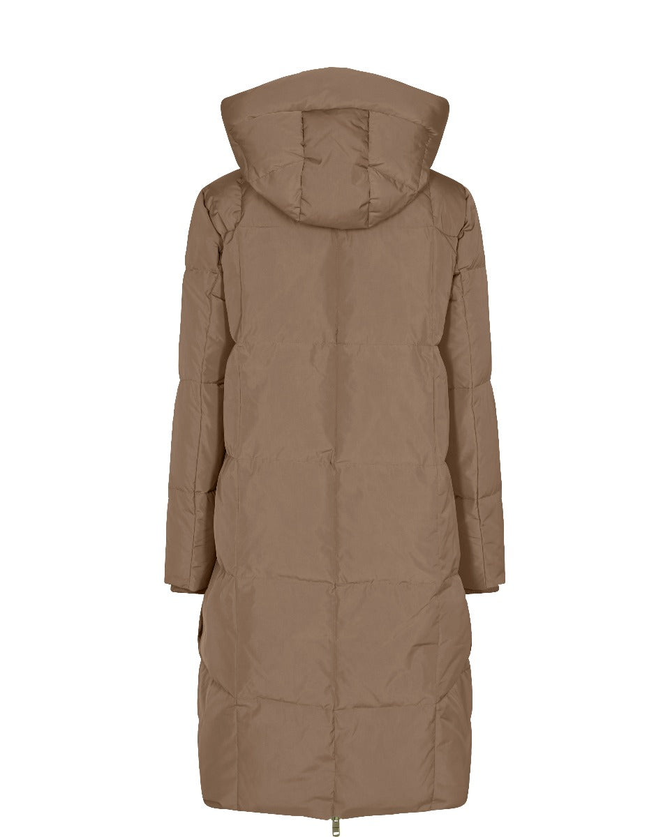 Nova Square dunfrakke - Woodsmoke