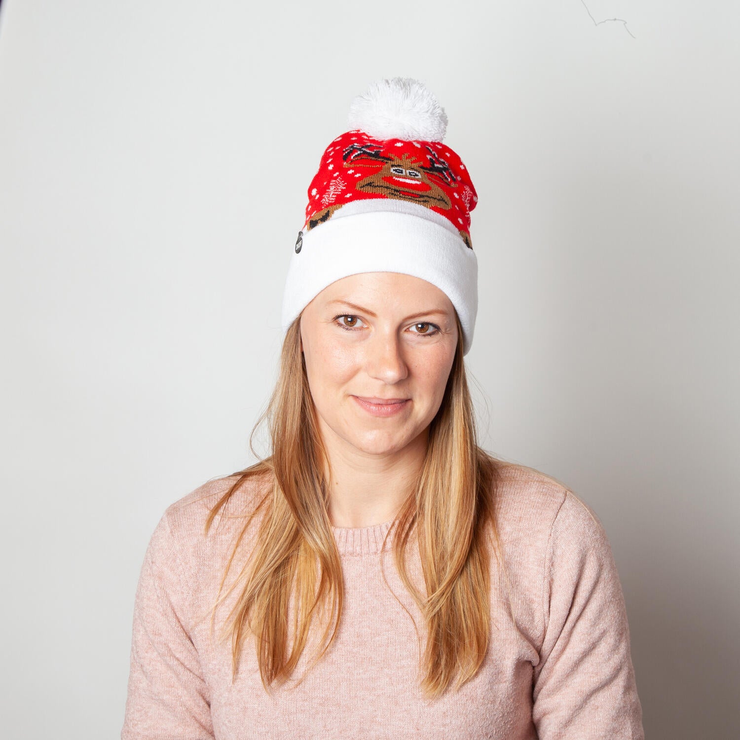 Julehue m/led - Rød