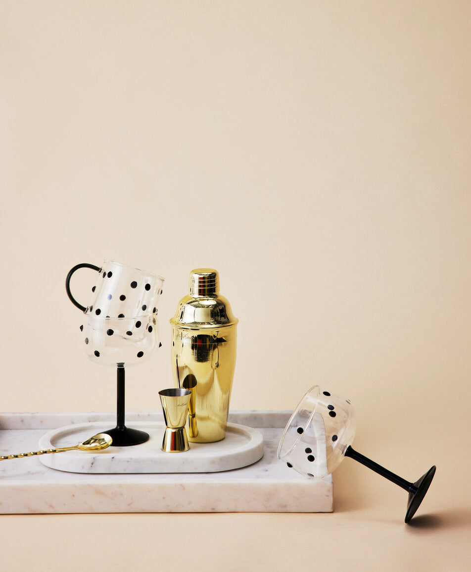 Mamorbakke, hvid - 30x45 cm