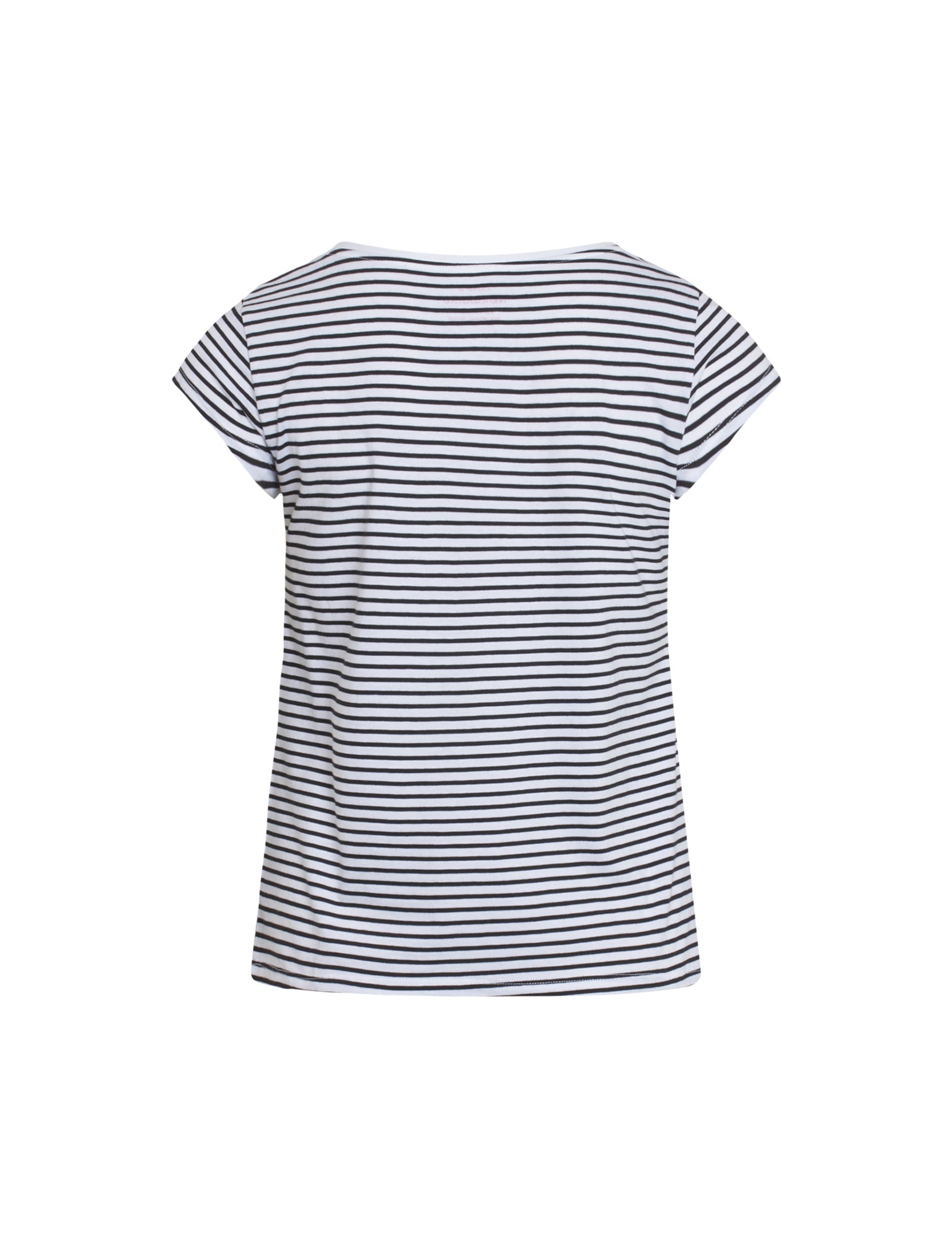 Organic Favorite Stripe Teasy t-shirt - hvid/sort
