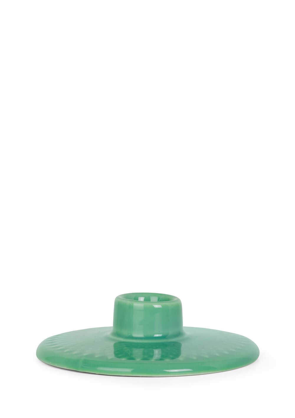 Rhombe Color kronelysestage, grøn - H3 cm.