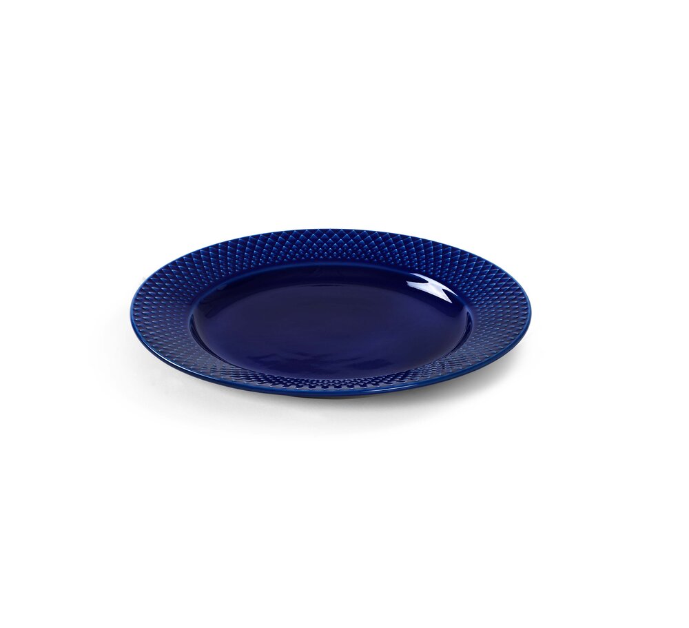 Rhombe Color frokosttallerken, mørk blå - Ø23 cm