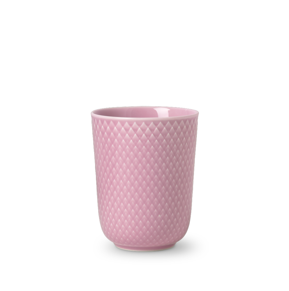 Lyngby Porcelæn Rhombe krus, rosa - 33 cl. - Bahne