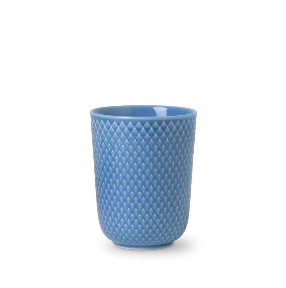 Lyngby Porcelæn Rhombe krus, blå - 33 cl. - Bahne