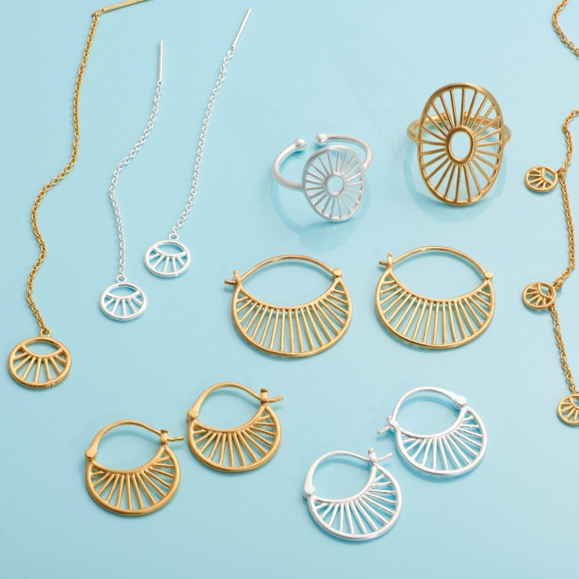 Pernille Corydon Small daylight øreringe - Guld - Bahne